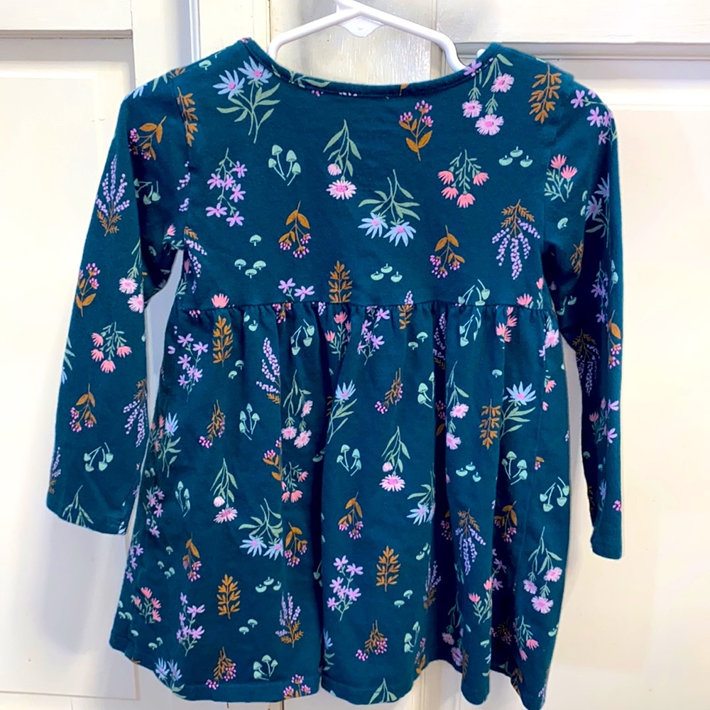 Toddler Girl Floral 🌺 Long-Sleeve Casual Dress - Size 2T - Picture 2 of 3